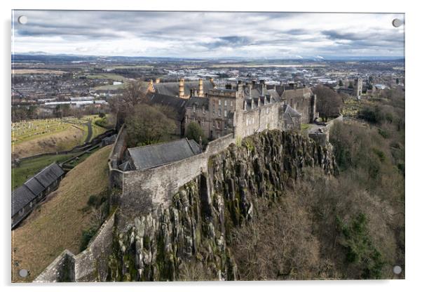 Stirling Castle Acrylic by Apollo Aerial Photography