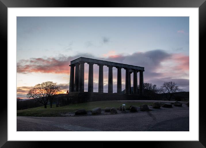 The National Monument of Scotland Framed Mounted Print by Apollo Aerial Photography