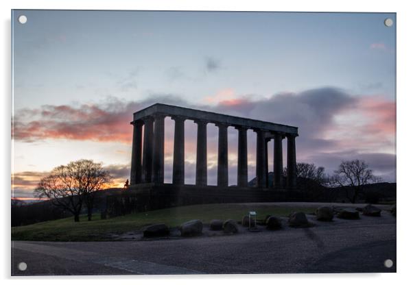 The National Monument of Scotland Acrylic by Apollo Aerial Photography