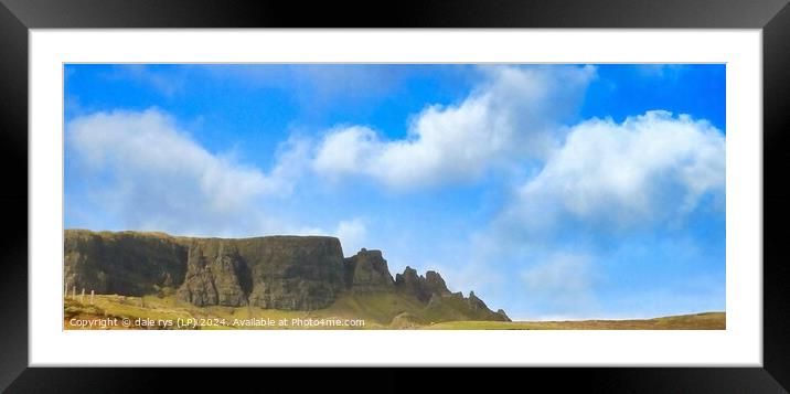 PRETTY AS A PICTURE QUIRAING SKYE SCOTLAND SHEEP Framed Mounted Print by dale rys (LP)