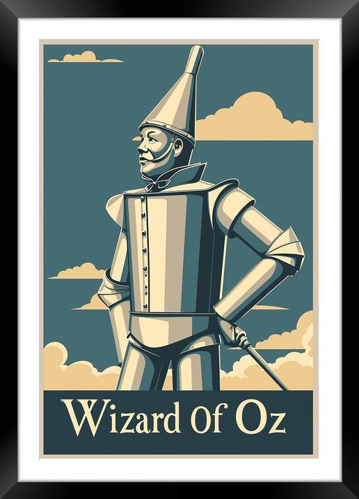 Wizard Of Oz Poster Framed Mounted Print by Steve Smith