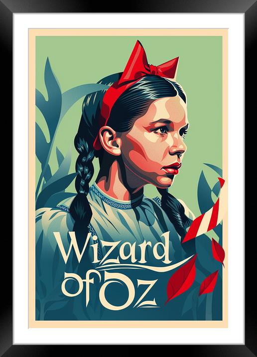 Wizard Of Oz Poster Framed Mounted Print by Steve Smith