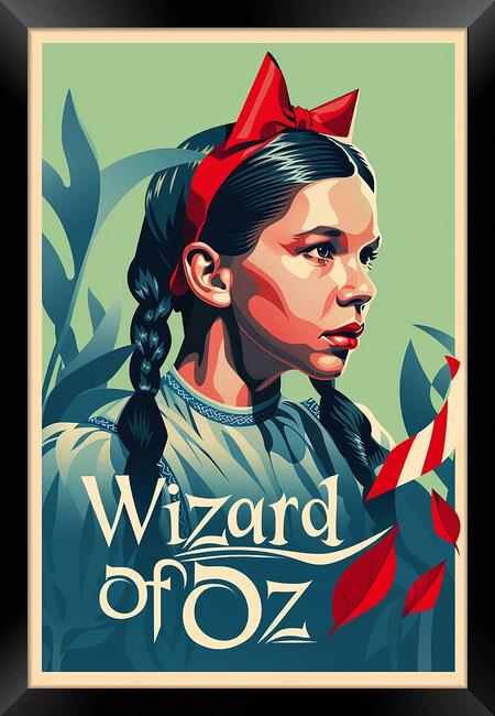 Wizard Of Oz Poster Framed Print by Steve Smith