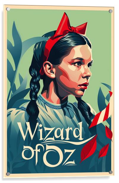 Wizard Of Oz Poster Acrylic by Steve Smith