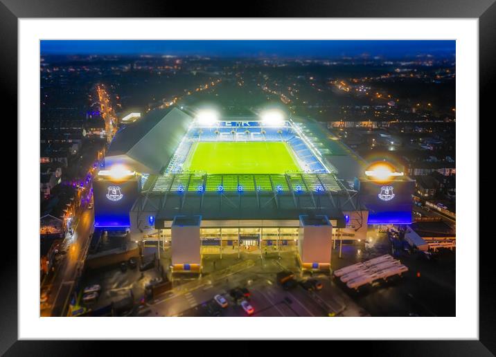 Goodison Park Framed Mounted Print by Apollo Aerial Photography