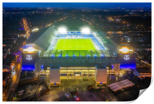 Goodison Park Print by Apollo Aerial Photography