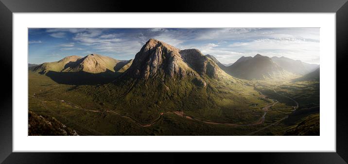 Mountains Of Glencoe Panorama Framed Mounted Print by Anthony McGeever