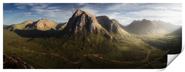 Mountains Of Glencoe Panorama Print by Anthony McGeever