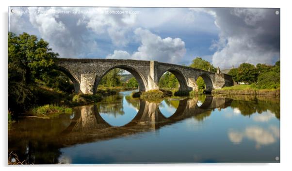 Old Stirling Bridge Acrylic by Tom McPherson