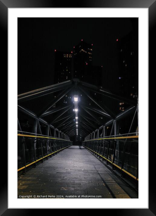 Deansgate Bridge, Manchester Framed Mounted Print by Richard Perks