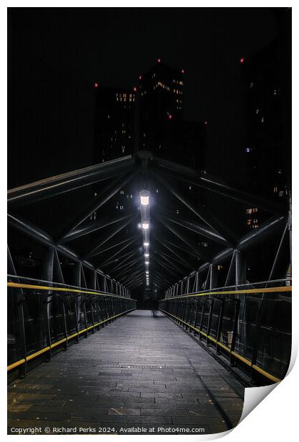 Deansgate Bridge, Manchester Print by Richard Perks