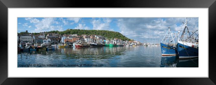 Scarborough Harbour Framed Mounted Print by Martin Williams