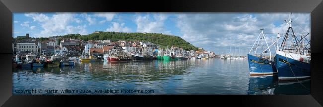 Scarborough Harbour Framed Print by Martin Williams