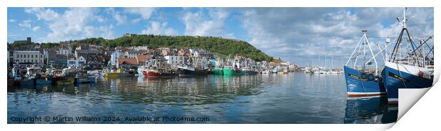 Scarborough Harbour Print by Martin Williams