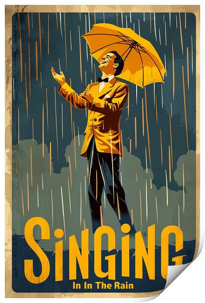 Singing In The Rain Poster Print by Steve Smith