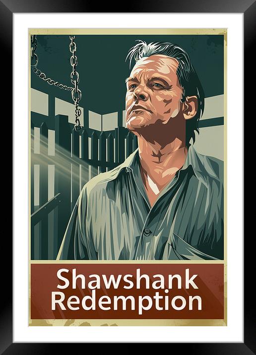 Shawshank Redmption Poster Framed Mounted Print by Steve Smith