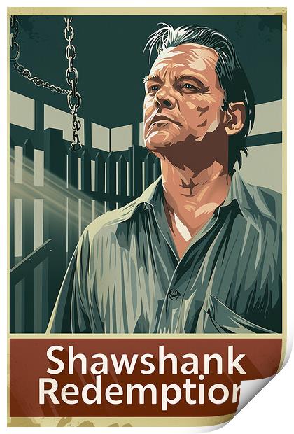 Shawshank Redmption Poster Print by Steve Smith