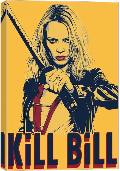 Kill Bill Poster Canvas Print by Steve Smith