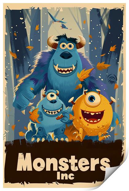 Monsters Inc Poster Print by Steve Smith