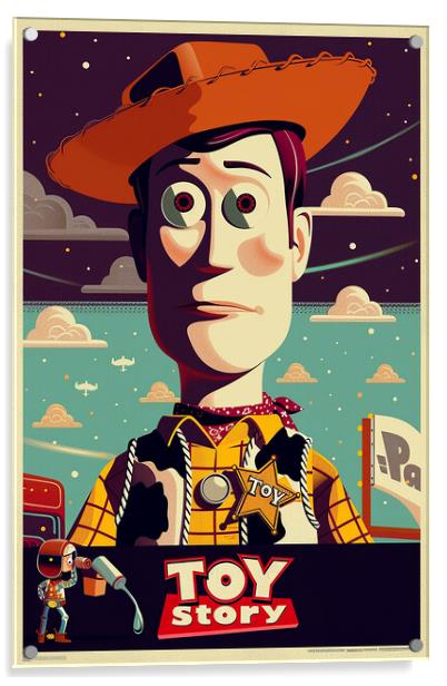 Toy Story Poster Acrylic by Steve Smith