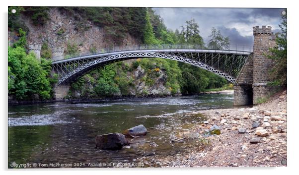 Craigellachie Bridge Acrylic by Tom McPherson