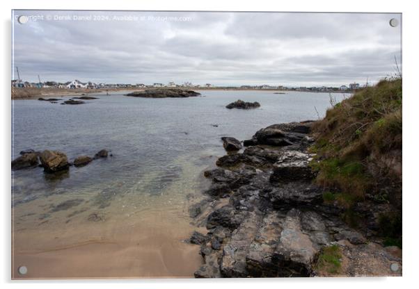 Lon Isallt, Trearddur Bay, Anglesey Acrylic by Derek Daniel