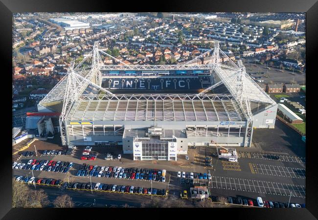 Deepdale Stadium Framed Print by Apollo Aerial Photography
