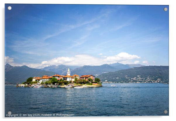 Lake Maggiore Italy Acrylic by Jim Key