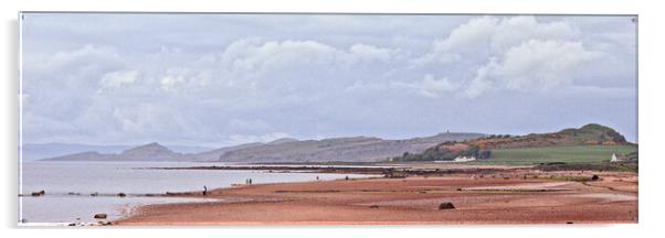 Seamill beach scene, Ayrshire, Scotland Acrylic by Allan Durward Photography