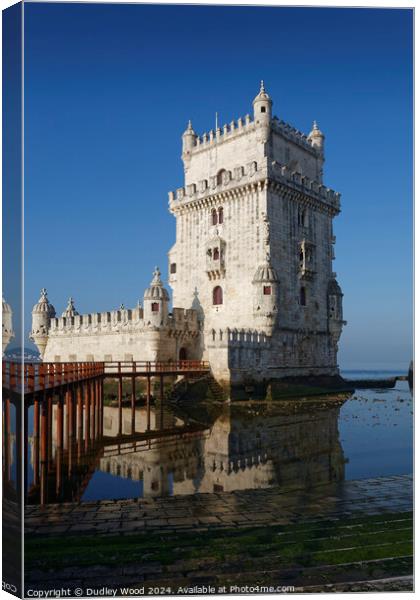 Belem Tower Canvas Print by Dudley Wood