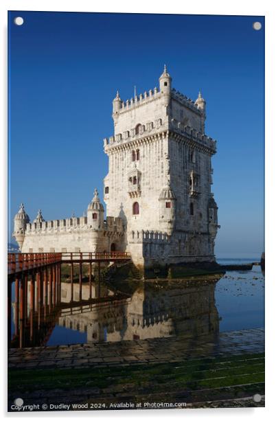 Belem Tower Acrylic by Dudley Wood