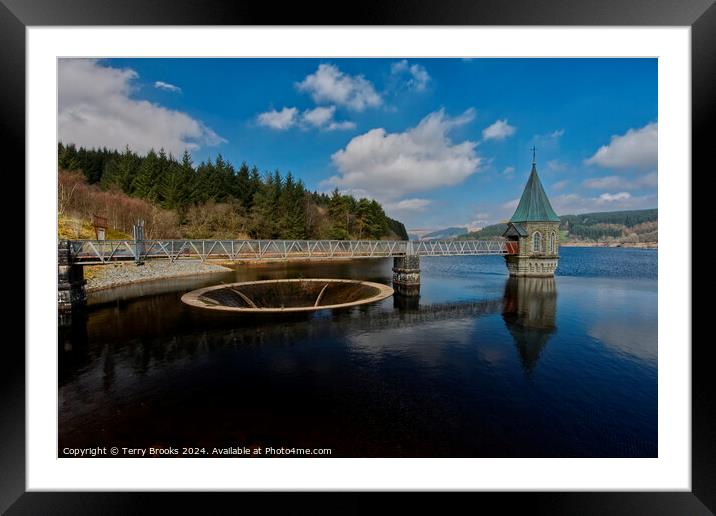 Pontsticill Reservoir in Summer Framed Mounted Print by Terry Brooks