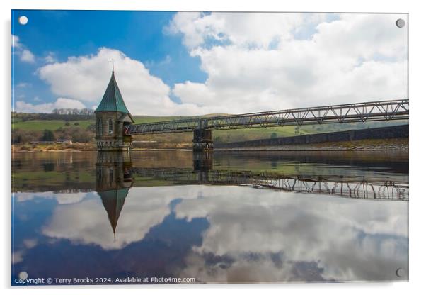 Beautiful Ponsticill Reservoir Acrylic by Terry Brooks