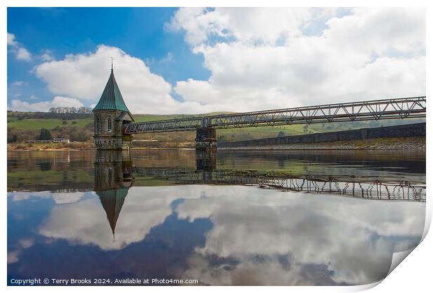 Beautiful Ponsticill Reservoir Print by Terry Brooks