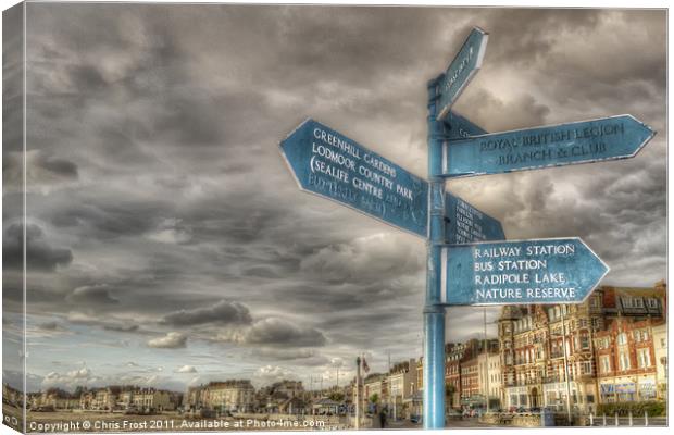 Which route? Canvas Print by Chris Frost