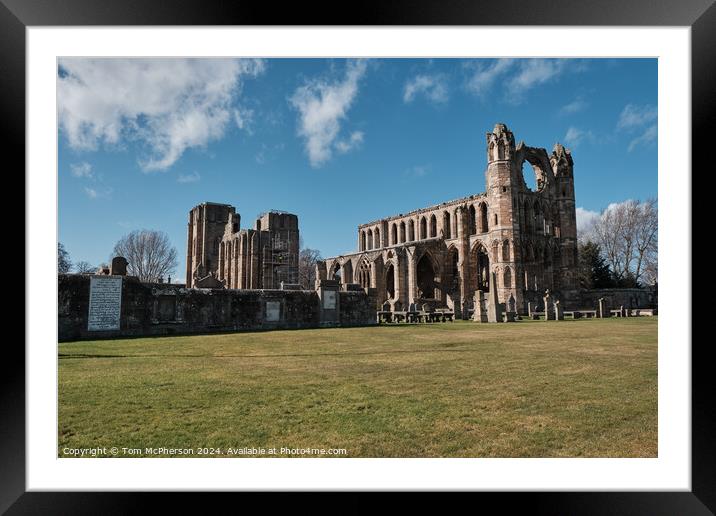 Elgin Cathedral Framed Mounted Print by Tom McPherson