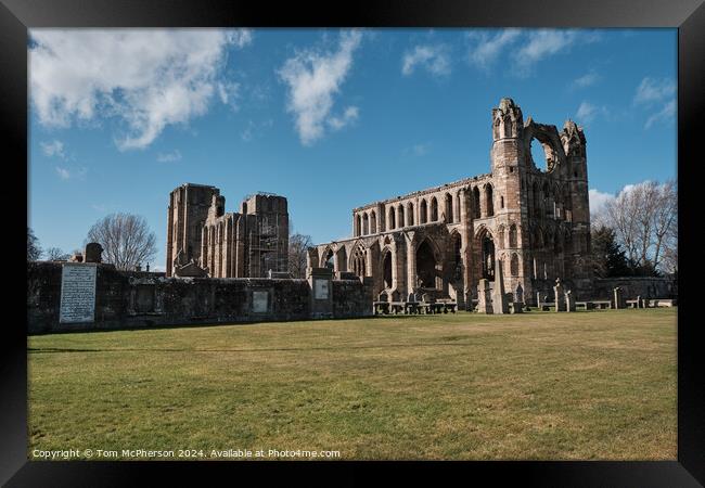 Elgin Cathedral Framed Print by Tom McPherson
