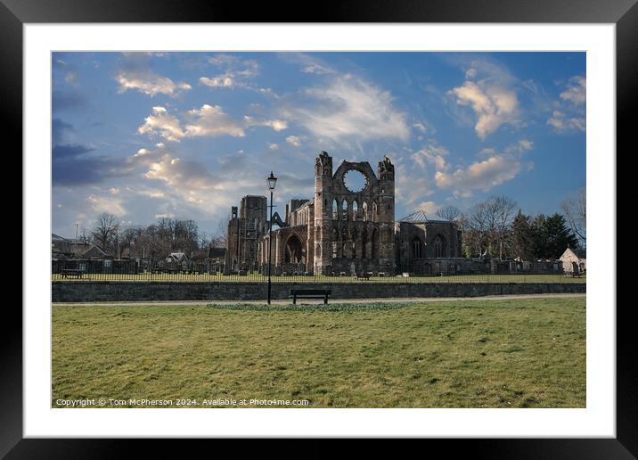 Elgin Cathedral Framed Mounted Print by Tom McPherson