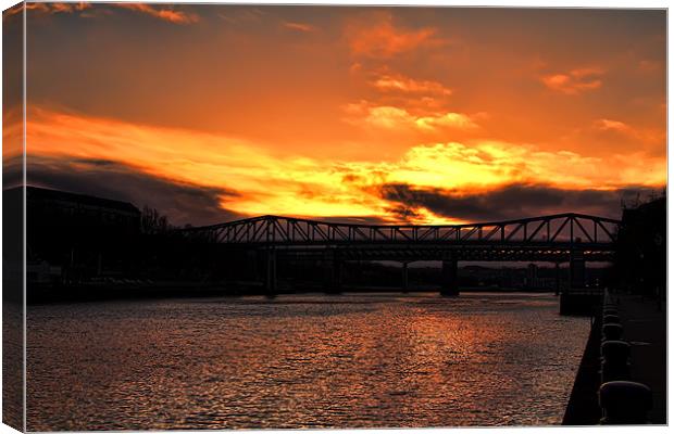 newcastle sunset Canvas Print by Northeast Images