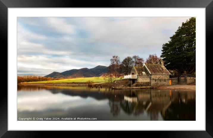 Derwent Water Keswick Lake District. Framed Mounted Print by Craig Yates