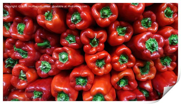 Red Peppers Print by Tom McPherson