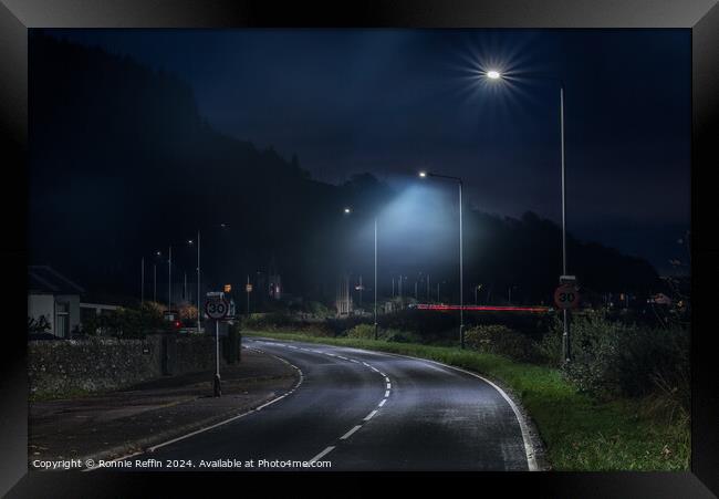 Kilmun Curve Framed Print by Ronnie Reffin