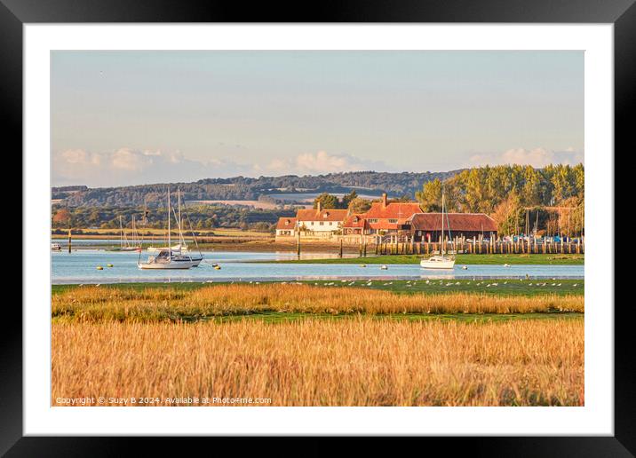 Bosham West Sussex -  Painted Effect  Framed Mounted Print by Suzy B
