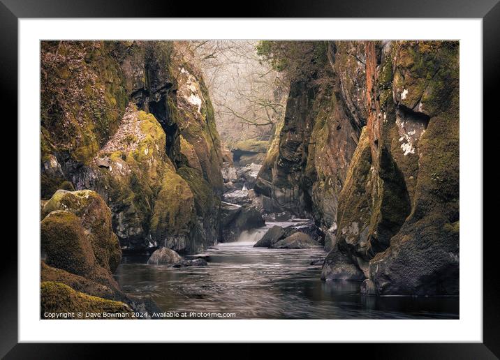 Fairy Glen Framed Mounted Print by Dave Bowman