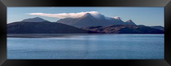 Ben Loyal Across the Kyle of Tongue Framed Print by Derek Beattie