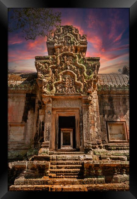 Thommanon Temple In Cambodia Framed Print by Artur Bogacki