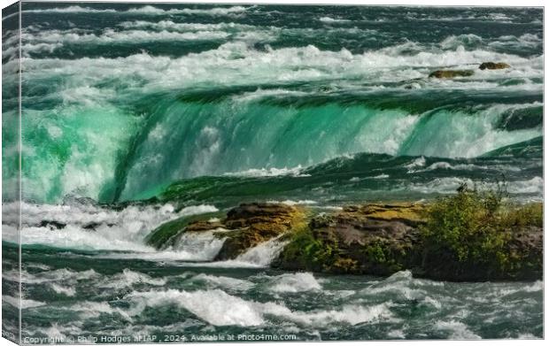 Atop Niagara Falls Canvas Print by Philip Hodges aFIAP ,