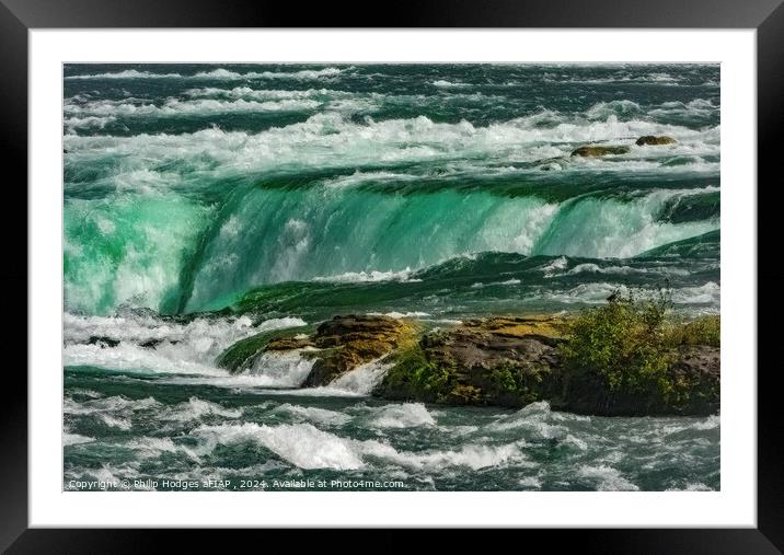 Atop Niagara Falls Framed Mounted Print by Philip Hodges aFIAP ,