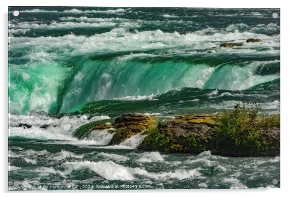 Atop Niagara Falls Acrylic by Philip Hodges aFIAP ,