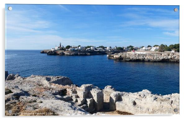 Port Entrance to Ciutadella Menorca Acrylic by Deanne Flouton